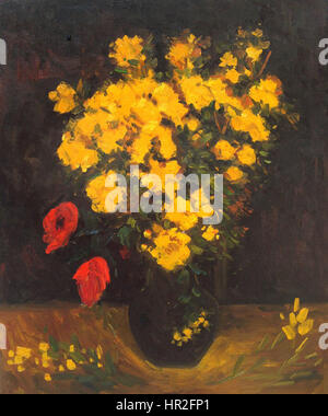 Fleurs de pavot par Vincent van Gogh 1 Banque D'Images
