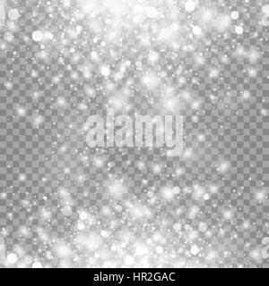 Vector Magic effet lumière lueur blanche isolé sur fond transparent. Élément de design de Noël. Star burst avec sparkles Illustration de Vecteur