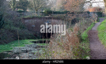 Le Tunnel Greywell sur le Canal de Basingstoke Banque D'Images