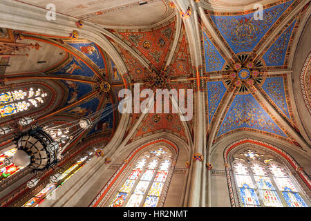 Maccabées Chapelle, construite au xve siècle comme une tombe de Jean de Brogny et sa famille, dans la cathédrale Saint-Pierre, Genève, Suisse, Banque D'Images