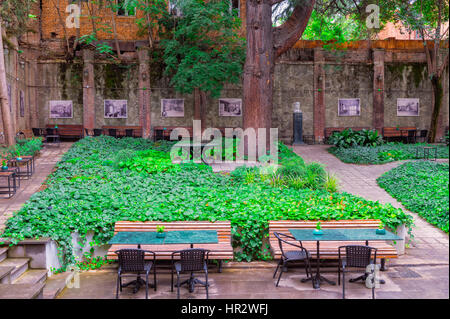 Maison des écrivains de la Géorgie, Patio, Tbilissi, Géorgie, Caucase, Moyen-Orient, Asie Banque D'Images