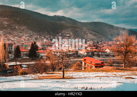 Velingrad - spa capitale de Balkans, Rhodopes, Bulgarie Banque D'Images