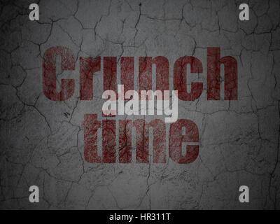 Concept d'entreprise : le manque de temps on grunge wall background Banque D'Images