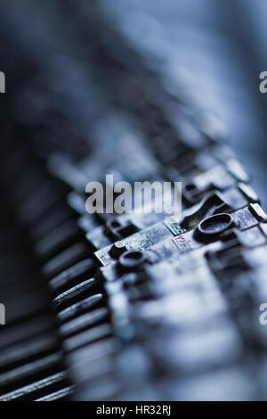 Machine à écrire russe Banque D'Images