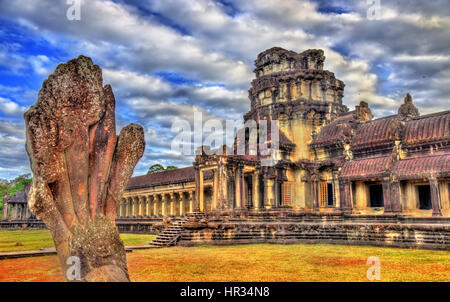 Temple d'Angkor Wat à Siem Reap, Cambodge Banque D'Images