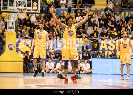 Deron Washington pendant Turin Fiat Auxilium vs nouveau panier Brindisi photo par Alberto Gandolfo Banque D'Images