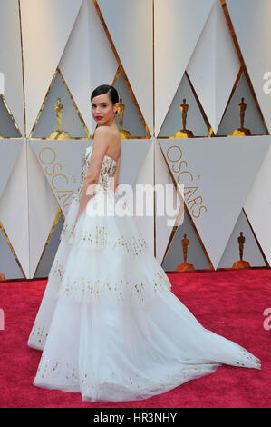 Los Angeles, CA, USA. Feb 26, 2017. Sofia Carson à la 89e Academy Awards au Dolby Theatre de Los Angeles, Californie le 26 février 2017. Credit : Mpi99/media/Alamy Punch Live News Banque D'Images