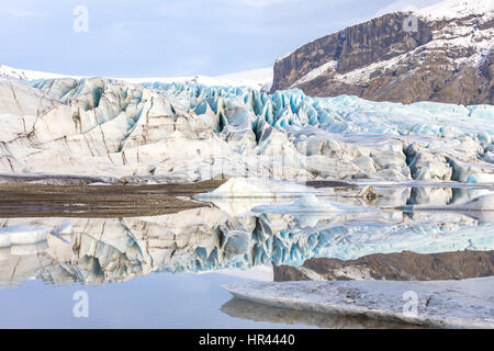 Le parc national des Glaciers Islande Skaftafell Banque D'Images