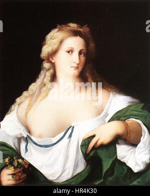Palma il Vecchio - une femme blonde - WGA16933 Banque D'Images