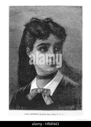 Portrait Sophie Germain Banque D'Images