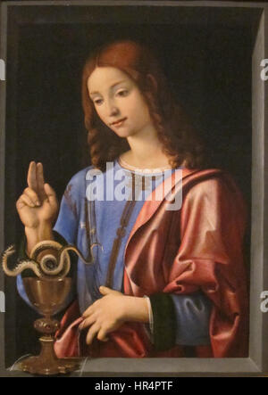 Piero di Cosimo (Piero di Lorenzo) - Saint Jean l'Evangéliste, ch. 1500 Banque D'Images