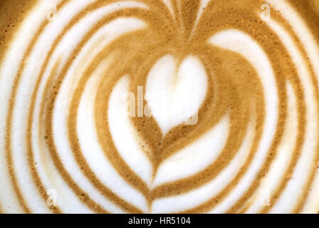 Au coeur de café crema Banque D'Images