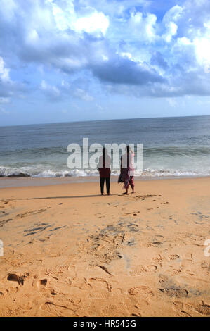 Profitez des gens à Alleppy Beach, Kerala India (photo Copyright © par Saji Maramon) Banque D'Images