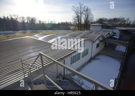 23 janvier 2017 - Brebbia, Varese, Italie. Pipe Brebbia, la plus ancienne usine Italie tuyau. Banque D'Images