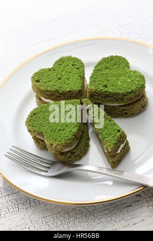 Gateau Vert Irlandais Dessert Maison Pour La Saint Patrick Photo Stock Alamy
