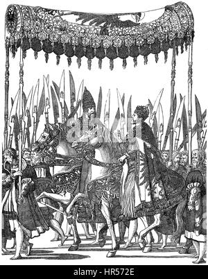 Couronnement de Charles V par le pape Clément VII, Bologne, 1530 Banque D'Images