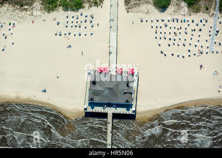 Seebad Ahlbeck, Heringsdorf Usedom Island, Plage, Heringsdorf, mer Baltique, 1, Allemagne Banque D'Images