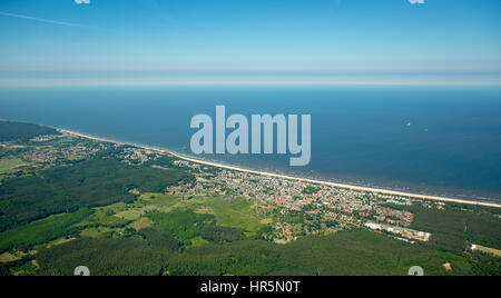 Seebad Ahlbeck, Heringsdorf Strand von, Insel Usedom, Korswandt, Ostsee, Mecklenburg-Vorpommern, Allemagne Banque D'Images