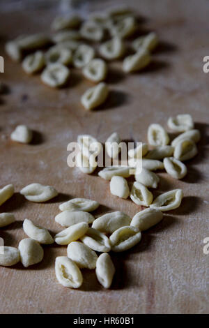 La cuisine italienne - pâtes Cavatelli Banque D'Images