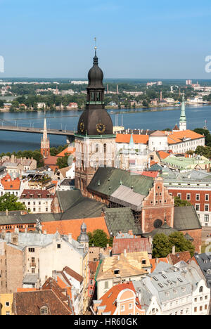 Portrait de la vieille ville, Riga, Lettonie Banque D'Images