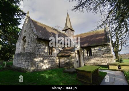 L'église Holy Trinity, Acaster Malbis, York, North Yorkshire, UK. Banque D'Images