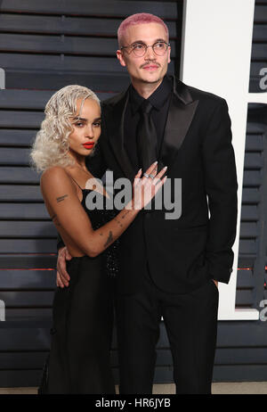BEVERLY HILLS - 26 février : Zoe Kravitz à la Vanity Fair Oscar Party 2017 Le 26 février 2017 à Beverly Hills, Californie.Credit : MPI99 / MediaPunch Banque D'Images