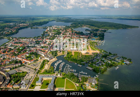 Schloss, Burggarten, Burgsee, Schweriner See, Schwerin, Mecklenburg-Vorpommern, Allemagne Banque D'Images