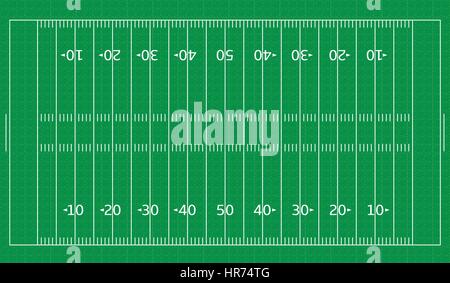 Le football américain green field Illustration de Vecteur