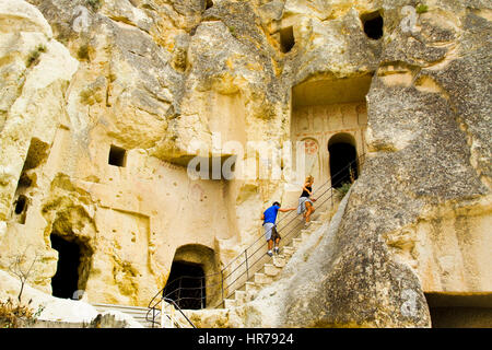 Parc national de Göreme et Sites rupestres de la Cappadoce. Goreme. Région de Cappadoce. Nevşehir province. La Turquie Banque D'Images