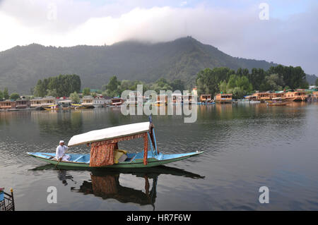 Lac Dal, le lac est le deuxième plus grand lac en Inde. Cachemire, Inde, (photo Copyright © Saji Maramon) Banque D'Images