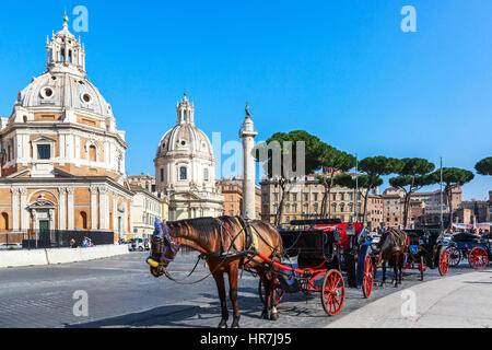 La Piazza Venezia, Rome, Italie Banque D'Images