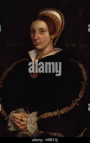 Femme inconnue, anciennement connu sous le nom de Catherine Howard par Hans Holbein le Jeune Banque D'Images