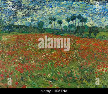Vincent van Gogh - champ de coquelicots - Google Art Project Banque D'Images