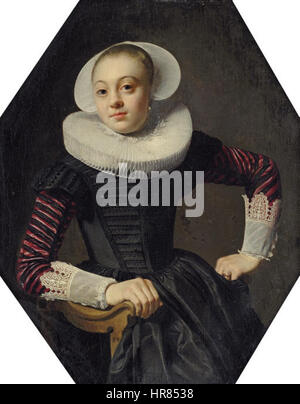 Thomas de Keyser - Portrait d'une dame assise Banque D'Images