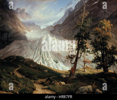 Thomas Fearnley - Grindelwaldgletscher - Google Art Project Banque D'Images