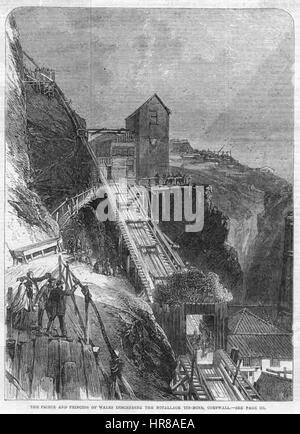 Le Prince et la princesse de Galles en ordre décroissant les Botallack Tin-Mine Banque D'Images