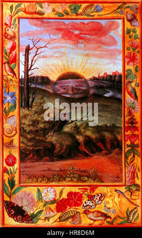 Splendor Solis 19 dark sun Banque D'Images