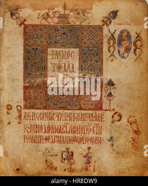 Psautier de Théodore 01 Banque D'Images