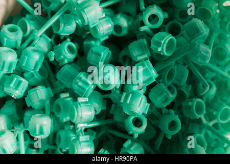 De nombreuses fermetures en plastique, Close up Banque D'Images