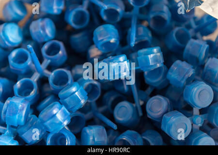 De nombreuses fermetures en plastique, Close up Banque D'Images