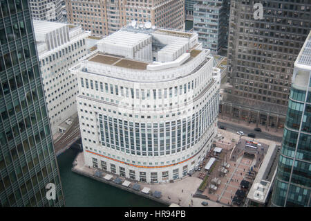 Thomson Reuters dans immeuble Canary Wharf, Docklands Londres UK Banque D'Images