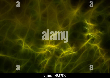 Résumé fond est de couleur verte. Image créée à l'aide de fractals et ADN rappelle Banque D'Images