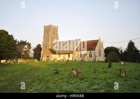Eglise St Botolph Iken Suffolk Banque D'Images