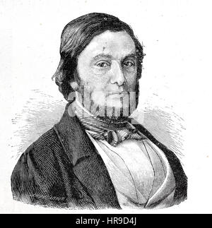 Jules Claude Gabriel Favre, 1809 - 1880, était un homme d'État français. Après l'établissement de la Troisième République en septembre 1870, il est devenu un des leaders de l'Républicains modérés à l'Assemblée nationale, la situation de l'époque de la guerre franco-allemande ou la guerre franco-allemande, Deutsch-Franzoesischer Krieg, 1870-1871, reproduction d'une gravure originale de l'année 1885, l'amélioration numérique Banque D'Images