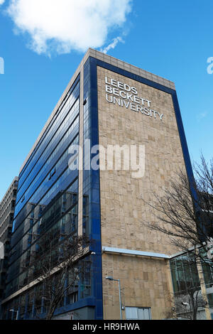 Bâtiment de l'université Leeds Beckett. Banque D'Images