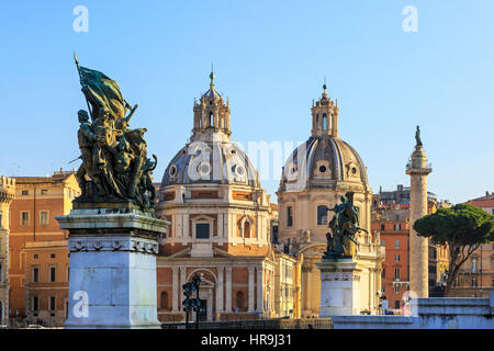 Tôt le matin, sur la Piazza San Marco, Rome, Italie Banque D'Images