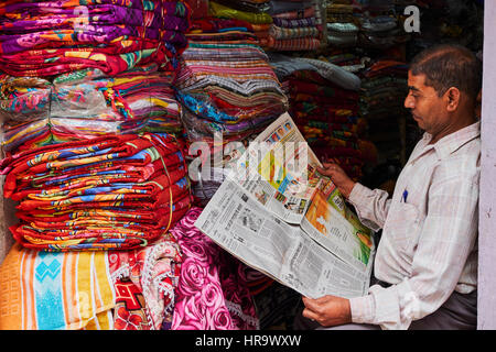 L'Inde, Rajasthan, Udaipur, marché Banque D'Images