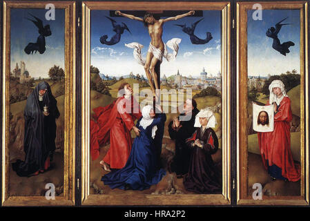 Rogier van der Weyden - Crucifixion Triptych - WGA25612 Banque D'Images