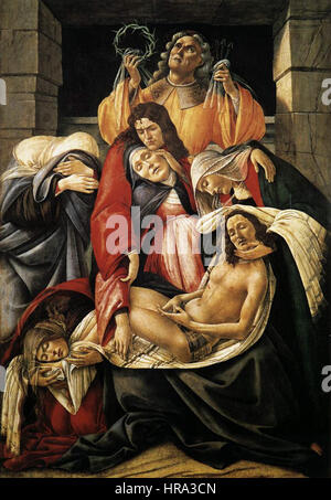 Sandro Botticelli - Lamentation sur le Christ mort - WGA02828 Banque D'Images