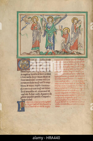 Saint John mange le livre reçu de l'Ange - Google Art Project Banque D'Images